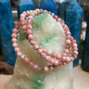 Rhodocrosite Bracelet Appr. 6 mm